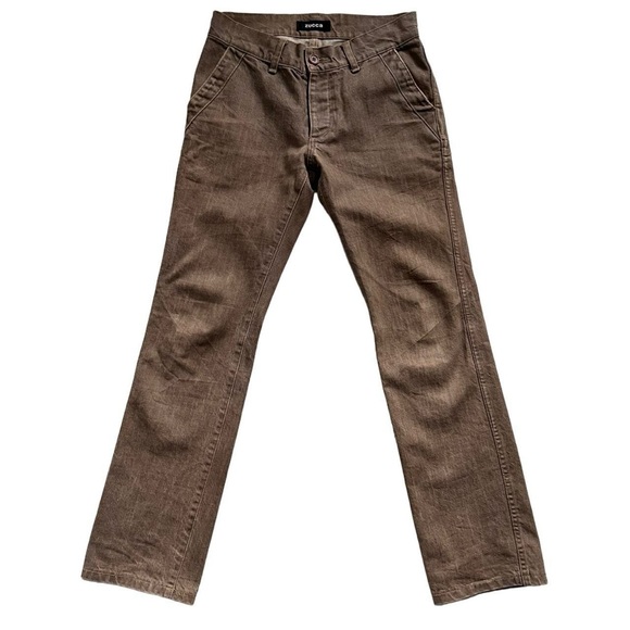 ZUCCA brown straight leg jeans π« - Picture 1 of 4